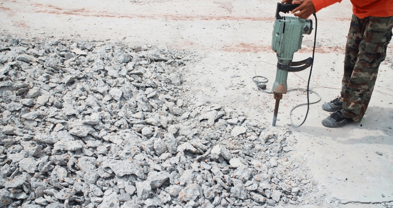 Betonozás házilag betont feltöri