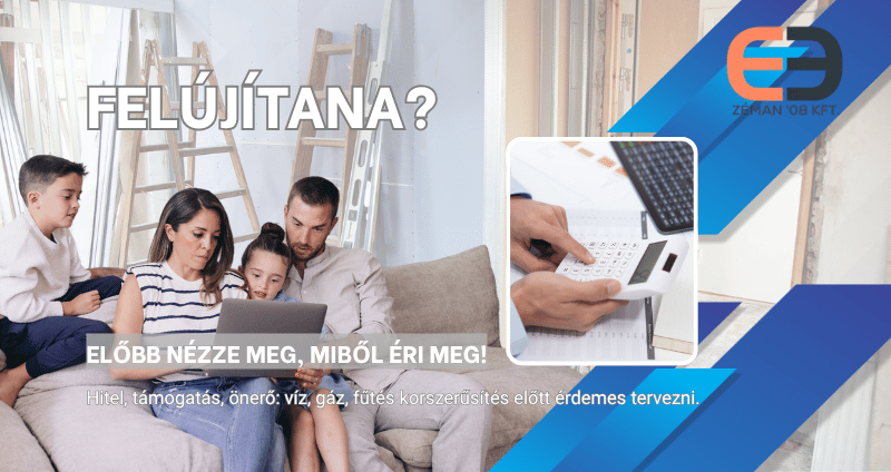 Felújítás hitelből vagy támogatással?